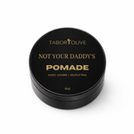 Load image into Gallery viewer, Black container of Tabor Olive Not Your Daddy's Pomade on a white background