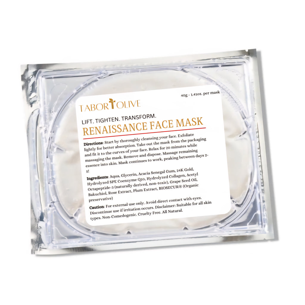 Picture of a single use skincare face mask