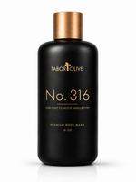 Load image into Gallery viewer, A black and bronze bottle of Tabor Olive No. 316 Premium Body Wash in Tom Ford Tobacco Vanille Type 
