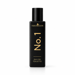 Load image into Gallery viewer, A black cologne bottle of Tabor Olive No. 1 Eau de Toilette with gold lettering, centered on a white background.
