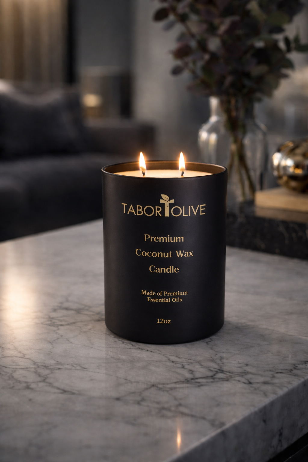 Woodsy Coconut Wax Candles | Non-Toxic Organic Vegan | Tabor + Olive